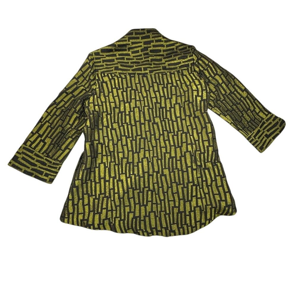 IC by Connie K Jacket Textured Geometric Avant-Garde Funky Artsy Mod Blazer S - Picture 3 of 10